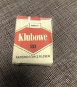 Papierosy klubowe całe opakowanie PRL