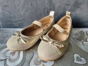 Złote baleriny rozmiar 25