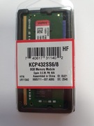 Pamięć RAM KINGSTON 8GB 3200MHz SODIMM DDR4 (KCP432SS6/8)