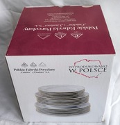 Chodzież porcelana serwis obiadowy dla 6 os. Maria Teresa Złota Linia