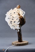 LAMPA STOJĄCA, KORZEŃ, HANDMADE 