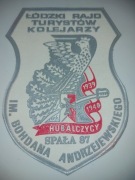 Naszywka Rajd Marcowe Koty ZSMP PKP Łódź Moszczenica 1986 Przyszywka