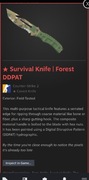 Survival knife forest ddpat.