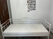 Łóżko pojedyncze metalowe 