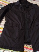 Dwustronna czarna kurka męska płaszcz XL 