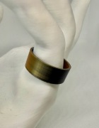 Pierścień / obrączka stylowa, minimalistyczna w kolorze Steampunk Bronze