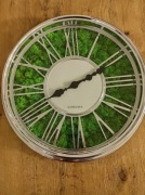 Nowoczesny zegar mech chrobotek 45cm