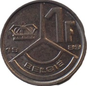 Belgia 1 frank z 1989 roku - OBEJRZYJ MOJĄ OFERTĘ