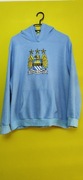 Polar niebieski Manchester city klubowy z kieszenią i kapturem z logo klubu