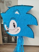 Piniata Sonic głowa twarz niebieska duża 