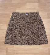 Jeansowa Mini w Panterkę – Denim Co – Rozmiar 32 (XXS)