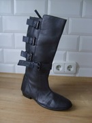 Bardzo fajne ocieplane kozaki skorzane 6/39