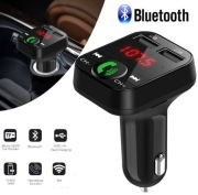 TRANSMITER DO AUTA BEZPRZEWODOWY | PODWÓJNE USB | 