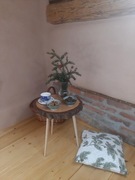 Ozdobny stoliczek kawowy, kwietnik, stojak na kwiaty