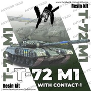 Czołg T-72 M1 kontakt-1  1/72