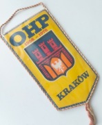 Proporczyk OHP Komenda Wojewódzka Kraków Herb 1978