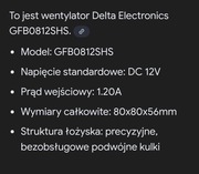 Wentylator GFB0812SHS