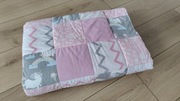 Koc Kołdra narzuta patchwork jednorożec dla dziecka 143x114