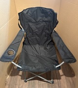 Zestaw 2 krzeseł turystycznych czarne Amhancible – składane, udźwig 150 kg