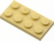 LEGO 3020 1x Tan Plate 2x4