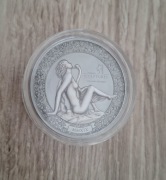 Srebrna moneta Ag999 2oz Leda and the Swan 2019
