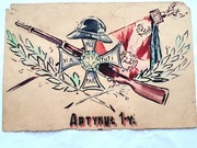 Polska; Pocztowka Propagandowa " Virtuti Militari "-22 Pułk