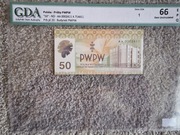 50 PWPW Banknot testowy