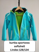 Sportowa kurtka dziecięca typu softshell Linex 128/134