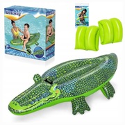 Zestaw Bestway pływak materac basenowy + rękawki