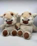 Biegająca Pluszowa krowa Highland 45cm miękka przytulna maskotka dla dzieci