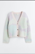 34 XS 36 H&M Premium Selection pastelowy kardigan oversize domieszką moheru