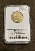 2 zł KATYŃ 2010 MS 66 grading 10 rocznica zbrodni Katyńskiej