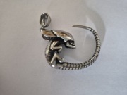 Super łańcuszek + przywieszka z filmu Alien Obcy NOWY