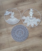 Mandale w okno dama bez parasolki lub sowa . Cena dotyczy jednej sztuki 