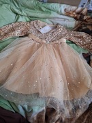 Dziewczęca sukienka z długim rękawem 