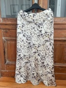 Zara nowa spódnica midi satynowa leopard print panterka