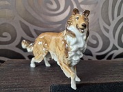 Hutschenreuther figurka z porcelany owczarek szkocki Colie 