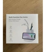 Organizer na biurko z lamką i wiatraczkiem na USB