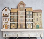 Wieszak - drewniane domki - na klucze i inne drobiazgi 5.