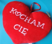 Serce poduszka pluszowa walentynkowa