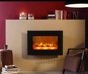 Kominek ścienny elektryczny czarny 1800w  66x46x11 Nowy polecam