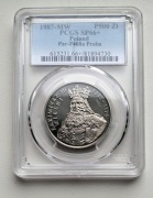 500zł. 1987r Król Kazimierz III Wielki PRÓBA nikiel SP66+ (79)