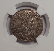 Zygmunt III Waza, Ort 1617, Gdańsk NGC AU58 PIĘKNA