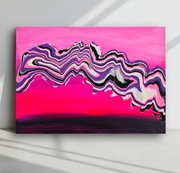 Abstrakcyjny obraz ręcznie malowany, nowoczesne obrazy do salonu 50 x 70 cm