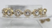 Bransoletka z cyrkoniami 14k