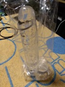 Dildo z przyssawka 18 cm żelowy 