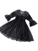 Sukienka damska czarna w kropki rozmiar M tiul 