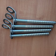 4 śruby lodowe, tytanowe , radzieckie , 18 cm, czterozębne
