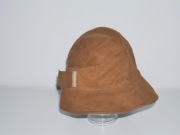 kapelusz bucket HANDMADE  56 57 S  skórzany ZNAKOMITA skóra Z PRACOWNI