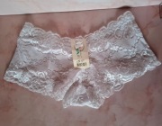 Koronkowe Białe Majtki 